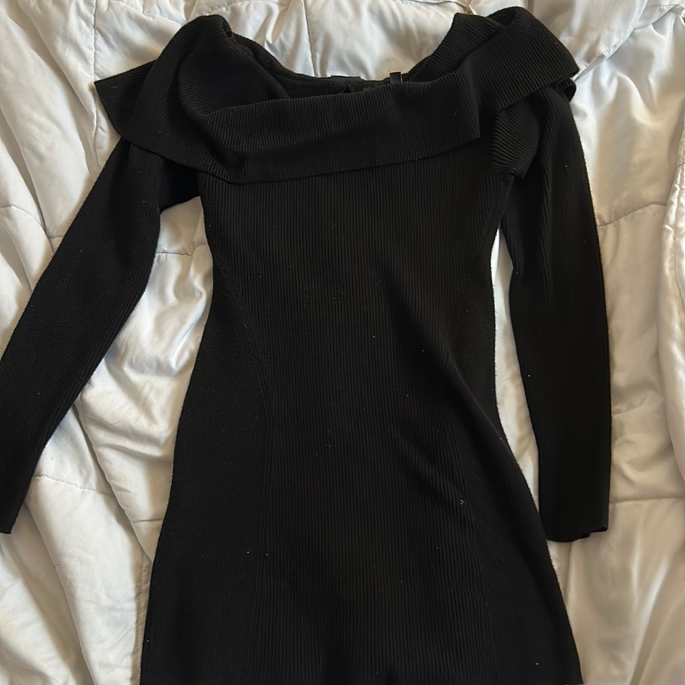 White house black market bow back sweater